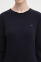 Vlněné šaty Lacoste námořnická modř EF4161