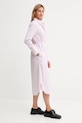 Kenzo sukienka bawełniana FF62RO4049LU różowy AW25
