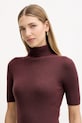 Guess sukienka z dodatkiem wełny JULIA brązowy W5BK78.Z3OW2