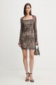 Šaty Guess BERNARDETTE W5BK65.KCZC2 hnedá AW25