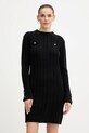 Guess sukienka z dodatkiem wełny ELSA casual czarny W5BK46.Z1192
