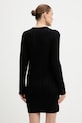 Odzież Guess sukienka z dodatkiem wełny ELSA W5BK46.Z1192 czarny