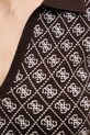 Guess sukienka z domieszką wełny AUBREY W5BK25.Z3JD2 brązowy