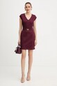 Guess sukienka CHRISSY W5BK21.KCMU2 bordowy NC25