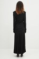 Oblečenie Šaty GANNI Interlock Jersey Crossover Ruched Long T4213 čierna