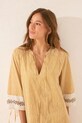 Odzież women'secret sukienka bawełniana 4922732 żółty