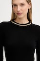 Marciano Guess sukienka z dodatkiem wełny ABEL czarny 5BGK03.5782Z