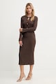 Marciano Guess sukienka AGATHE 5BGK55.5891Z brązowy AW25