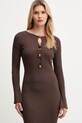 Marciano Guess sukienka AGATHE brązowy 5BGK55.5891Z