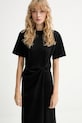 Sessun vestito con lana nero 25105015