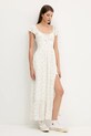 Hollister Co. sukienka KI359.5298.109 biały AW25