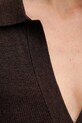 MC2 Saint Barth sukienka z dodatkiem wełny OCT0001 brązowy