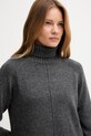Pepe Jeans sukienka z dodatkiem wełny szary PL9537714