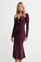 Šaty Twinset 252TP3140 burgundské AW25
