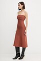 Twinset sukienka 252TP3410 brązowy AW25