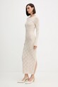 Vlněné šaty Twinset 252TP3470 béžová AW25