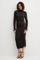 Twinset rochie cu lână 252TT3152 maro AW25