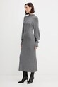 Twinset sukienka z wełną szary 252TT3460