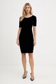 Платье из велюра Armani Exchange XW001300.AF16147 чёрный AW25
