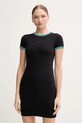 Obleka Calvin Klein Jeans Z elastanom črna LV047D202G