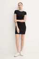 Obleka Calvin Klein Jeans LV047D202G črna AW25