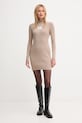 Calvin Klein Jeans sukienka LV047D308G beżowy AW25