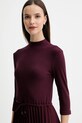Tommy Hilfiger sukienka bordowy WW0WW46138