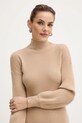 Luisa Spagnoli sukienka wełniana beżowy 100209