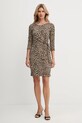 Obleka Morgan RJOSY rjava AW25
