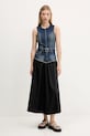 Šaty Desigual POPLIN 25WWVD03 námořnická modř AW25