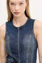 Desigual sukienka POPLIN granatowy 25WWVD03