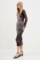 Desigual sukienka ABYSS LACROIX brązowy 25WWVK01