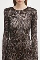 Платье из велюра Fiorucci Banimalier Print Velour Padded Mini W02FPDMN011VR01BR01