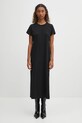 MM6 Maison Margiela sukienka bawełniana gładkie czarny S52DD0068.M20050.900