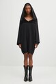 MM6 Maison Margiela sukienka bawełniana gładkie czarny S52DD0074.M25014.900