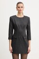 Marella sukienka wełniana trzy czwarte szary 2523226112200