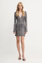 Missoni sukienka DS25WG1N.BC005G srebrny AW25