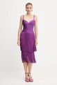 Odzież Herve Leger sukienka Georgia FRI8525605 fioletowy