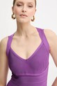 Herve Leger sukienka Sutton fioletowy HLT8497963