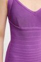 Herve Leger sukienka Sutton HLT8497963 fioletowy