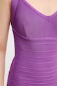 Šaty Herve Leger Sutton HLT8497963 fialová