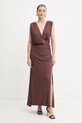 Odzież Herve Leger sukienka Lucille SEJ8524861 brązowy