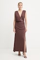 Odzież Herve Leger sukienka Lucille SEJ8524861 brązowy