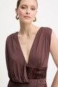 Herve Leger sukienka Lucille brązowy SEJ8524861