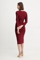 Odzież Herve Leger sukienka Athena DRB8536267 bordowy