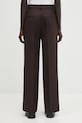 Odzież Anine Bing spodnie z dodatkiem wełny trent A.03.11187 brązowy