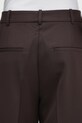 Anine Bing spodnie z dodatkiem wełny trent brązowy A.03.11187