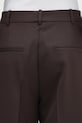Anine Bing spodnie z dodatkiem wełny trent brązowy A.03.11187