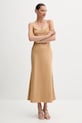 Bardot rochie midi maro 59194DB3