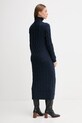 Odzież Tommy Hilfiger sukienka z dodatkiem wełny WW0WW46429 granatowy